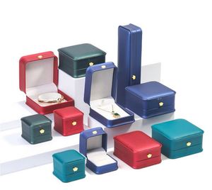 Custom Logo Pu Leather Rounded Corner Package Ring Necklace Jewelry Packaging <b>Box</b> - Product Image 2