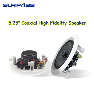 Système <span class=keywords><strong>audio</strong></span> de cinéma maison BTC22 Surpass 5.25 pouces sans fil coaxial actif Blue-tooth <span class=keywords><strong>2</strong></span>*20W son stéréo dans le haut-parleur de plafond - Product Image 6