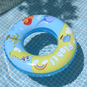 TANYOZHE Kids Inflatable Swim Ring Cartoon Print Anti-Tip Float For Swimming Pool Use - Product Image 2