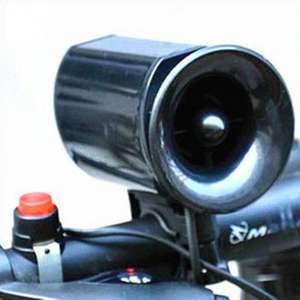 Klaxon de vélo ultra-puissant 6 sons Alarme électrique pour vélo Haut-parleur fort Cyclisme Imperméable en plastique inoxydable Sécurité Sonnette de vélo de nuit - Product Image 5