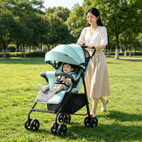 Poussette compacte JXB à haute capacité de charge et amortissante pour bébé, poussette pour nourrisson et tout-petit