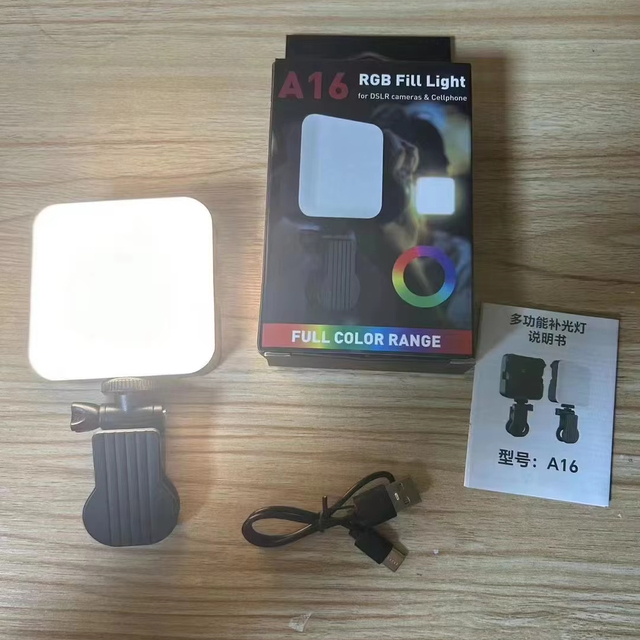 D10 L16  LED Video Light Outdoor Portable Camera Lighting Selfie, Photo, Fill Light Pocket Light