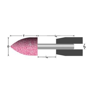 ABRA BETA - AB000903024 Muelas cilíndricas con cabeza ojiva para acero (paquete múltiple)-EAN 8020935800867 ABRASIVES - Product Image 1