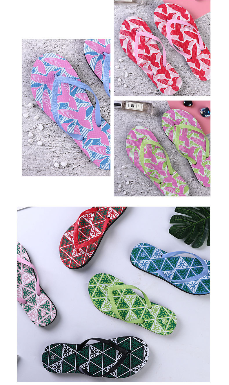 Cheap Girls Filpflops PVC Solid Flat Bath Slipper Outside Women Filp-flops Slippers
