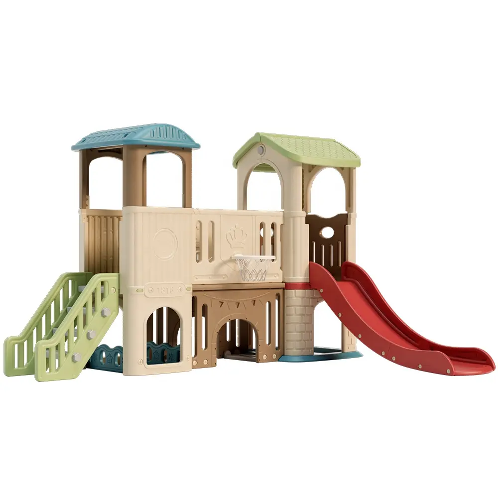 hobby tree kids slide swing set indoor plastic combination playground playhouse equipment