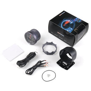 เกจวัดอัตราส่วนผสมอากาศกับเชื้อเพลิงขนาด 60 มม. 2.5 นิ้ว สำหรับดัดแปลงรถยนต์ 12V มอเตอร์สเต็ปเปอร์ความเร็วสูงอเนกประสงค์ อะไหล่ไฟฟ้าสำหรับการปรับแต่ง สีดำ - Product Image 4