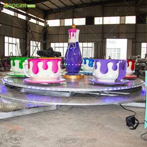 Atracción de tazas giratorias montada en remolque, equipo de entretenimiento portátil para ferias y carnavales - Product Image 2