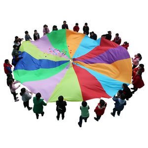 Parachutes arc-en-ciel de grande taille jouet aire de jeux extérieure activités gymnastique coopérative <span class=keywords><strong>jeu</strong></span> équipement PE - Product Image 4