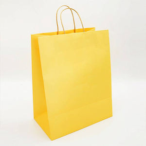 Sacs en papier kraft marron personnalisés imprimés flexographiquement faits à la main pour fêtes, remerciements, mariages et vêtements - Product Image 1