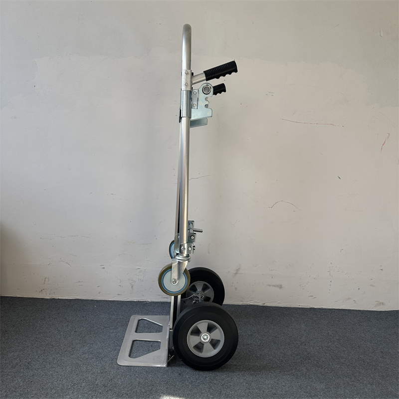 Heavy Duty 300kg 3-in-1 Convertible Aluminum Hand Truck with 10x3.50-4 Pneumatic Wheels and 5 Casters OEM Customizable
