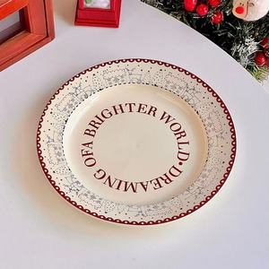 Factory Wholesale Christmas Ceramic Tableware <b>Set</b> Elegant Christmas Ceramic Porcelain Tableware - Product Image 5