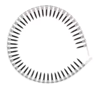 Vis de cloison sèche autotaraudeuses phosphatées noires assemblées par tête de clairon de bande en plastique pour l'installation