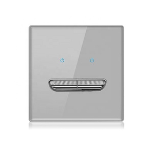 Interruptor de Luz de Pared de Vidrio Templado Eléctrico Universal de 1/2/3/4 Módulos y 1/2 Vías, Panel de Botones con Indicador LED, Tipo Balancín 86 - Product Image 2