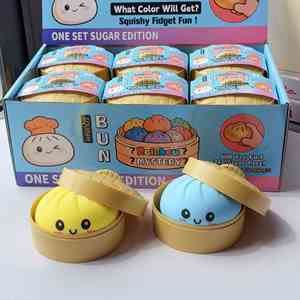 Trendy TPR Stress Release Cartoon Soft Dumpling <b>Squishy</b> Toy Steamed Bun Squeeze Decompression Toy Needoh <b>Squishy</b> Toy - Product Image 3