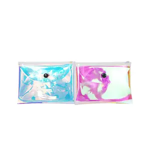 2023 Newest Factory Wholesale Lovely Purse Pvc Clear Waterproof Female Small Practical Wallet For Girls