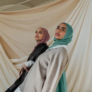 Foulards en coton léger et respirant pour femmes musulmanes, châle en coton modal pour dames, écharpe légère et douce à la mode, solide, hijab modal 100%