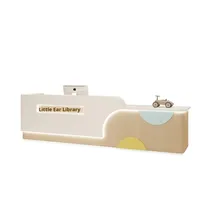 Bureau d'accueil en bois moderne pour centres d'éducation précoce mère bébé magasins-Mobilier de bureau commercial