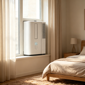 Unité de distribution de température pour toute la maison, climatiseur de <span class=keywords><strong>fenêtre</strong></span> à fréquence variable DC 7500 BTU, silencieux et économe en énergie, idéal pour la chambre à coucher - Product Image 5