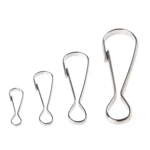 1000 Stück Snap Spring Hooks Ringe Clip Metall Silber für Outdoor ID-Karte Paracord Schlüssel bund Reiß verschluss Pulls Phone Lanyard Zubehör