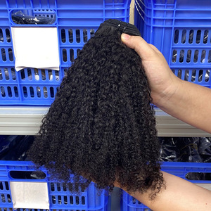 Extensiones de Cabello Humano Rizado Afro 4B4C Virgen Camboyano de Doble Trama Más Vendidas - Paquete Superior del Proveedor - Product Image 5