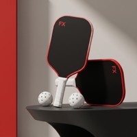 Raquette de pickleball en fibre de carbone FX 3K, noyau en polypropylène alvéolé de 16 mm, raquette légère pour adultes et enfants, design sans bordure