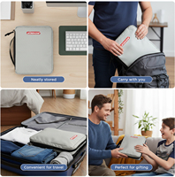 Organisateur de voyage personnalisé pour appareils électroniques, banque d'alimentation, gadgets, organiseur numérique, rangement, câble USB, étui de transport, sac