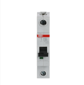 Interruptor Automático Miniatura (MCB) A-bbs Original S201-C80, 1 Polo, 80-100A, 10kA, Curva C, Plástico, para Automatización Industrial y Equipos Electrónicos - Product Image 1