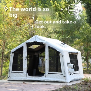 Tente gonflable Gouyu de grande capacité pour le <span class=keywords><strong>camping</strong></span> en plein air, en toile Oxford épaisse de couleur blanc clair, 8 mètres carrés - Product Image 6