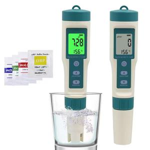 جهاز اختبار جودة المياه الرقمي 8 في 1 لقياس TDS/<span class=keywords><strong>EC</strong></span>/PH/ORP ودرجة الحرارة، أداة تحليل لفحص المياه الغنية بالهيدروجين - Product Image 2