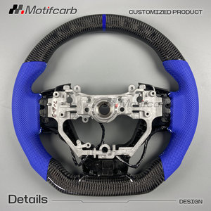 Volante Personalizado de Fibra de Carbono con Empuñaduras de Cuero Azul para Lexus 2013-2025 IS RC GS NX 250 300 300h 350 500 F Sport Upgrade - Product Image 5