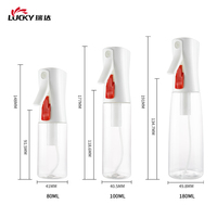 Nouvelle bouteille de pulvérisation continue multifonctionnelle en plastique 80ml 100ml 6oz pour la beauté et les cheveux, vaporisateur portable à brume fine pour les voyages
