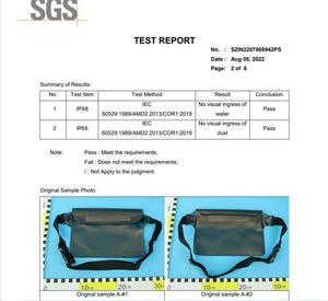 Ipx8 Transparante Pvc Heuptas Met Rits Sluiting Waterdichte Mobiele Telefoon Bescherming Voor Buiten Duiken Cross-Border Reizen - Product Image 4