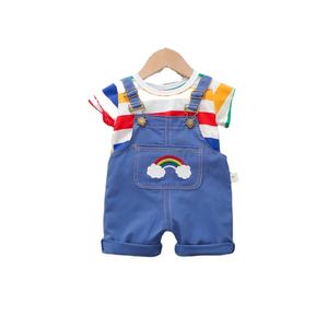 Conjuntos de Ropa Infantil de Alta Calidad, Estilo Casual, Nueva Colección en Oferta, Camiseta y Jeans para Niños con Bordado y Estampado - Product Image 1