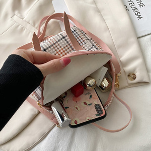 Mochila a Cuadros de Moda <span class=keywords><strong>2021</strong></span>, Linda Mochila Pequeña Portátil para Chicas, Bolso de Hombro Pequeño y Colorido para Mujer - Product Image 5