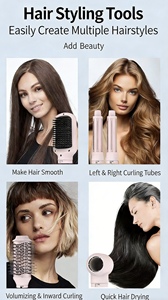 Ensemble de sèche-cheveux électrique professionnel 5 en 1, styler à air chaud, <span class=keywords><strong>brosse</strong></span> à air chaud, fer à boucler automatique, stylers pour cheveux, souffleur pour salon - Product Image 6