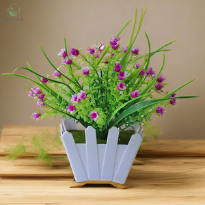 Nordique petites plantes florales <span class=keywords><strong>en</strong></span> plastique fleur de soie artificielle <span class=keywords><strong>en</strong></span> pot fleur de <span class=keywords><strong>prunier</strong></span> simulation de bureau à domicile plante verte bonsaï <span class=keywords><strong>en</strong></span> plastique - Product Image 4