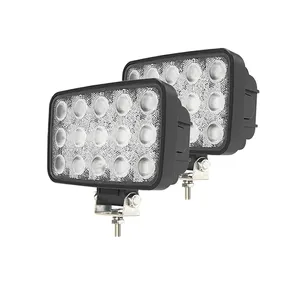 E-mark E9 Lampu LED Otomotif 12V 24V 45W, Lampu Kerja LED Off Road Tembus Air untuk Truk Traktor Perahu