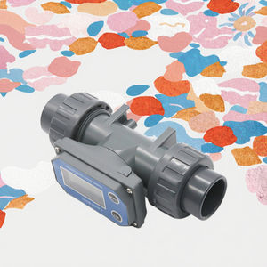 Medidor de Flujo de Turbina con Pantalla Digital DN50, Válvulas de Riego de Agua Líquida para Tuberías de PVC con Solenoide Electrónico LCD NPN para Granja/Jardín - Product Image 2