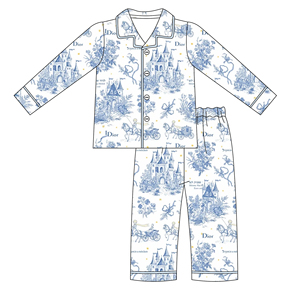 Vente en gros Pyjamas de Noël d'hiver et d'automne pour enfants Nouveaux styles Pyjamas en coton pour enfants, garçons et filles - Product Image 6