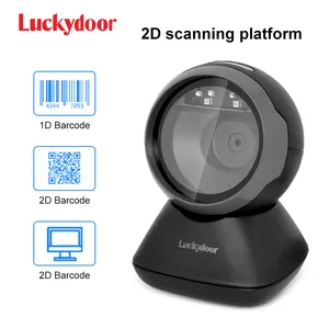 High Efficiency 2D Omnidirectional Desktop Barcode Scanner Qr Code Bar Code Scanner