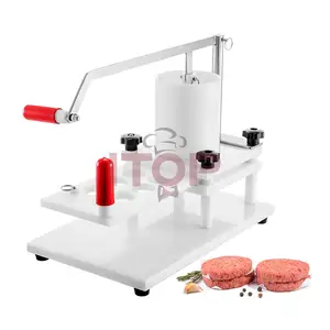 Manual Hamburger Press Patty Making Professional Household Easy Operated Mini 130Mm Manual Hamburger Patty Pie Making Machine