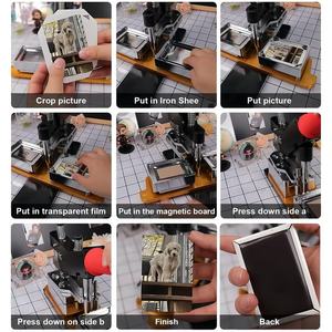 Fabrikant Groothandel 80*53Mm Handgeperste Koelkast Foto Magneet Maken Machine - Product Image 6