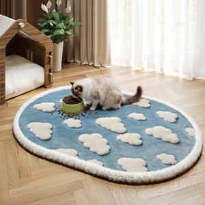 Tapete para Alimentar Mascotas, Diseño de Leopardo, Ovalado, de Poliéster, Antideslizante, para Perros y Gatos, 35x50, 45x60, 50x70, para las Cuatro Estaciones - Product Image 2