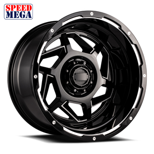 ล้อแม็กซ์ SPEED MEGA ขนาด 22-30 นิ้ว สีดำเงา ดีไซน์ห้าก้าน PCD 114.3 มม. ผลิตจากอะลูมิเนียมหล่อขึ้นรูปชิ้นเดียว สำหรับการปรับปรุงและอัปเกรด - Product Image 1