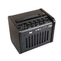 Amplificateur combo basse OEM 40W avec haut-parleur large bande 6,5 pouces, radiateur passif pour OTG, égaliseur 3 bandes, AUX, marque privée, en bois
