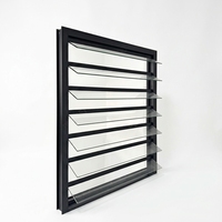 Fenêtres en aluminium à ouverture électrique avec persiennes en verre anti-effraction personnalisées pour maison