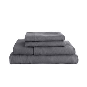 Set di Lenzuola e Copripiumino in Lino <span class=keywords><strong>Francese</strong></span> 100% Morbido e Resistente, Colore Carbone, Personalizzabile con Logo e Dimensioni, Vendita all'Ingrosso - Product Image 2