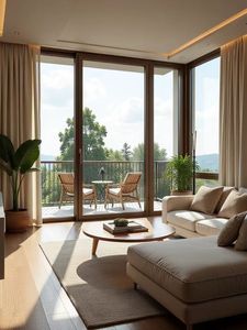 Huada Glass Picture Windows Floor to Ceiling Gran ventana de vidrio fija Marco de aluminio <span class=keywords><strong>Buena</strong></span> <span class=keywords><strong>vista</strong></span> Ventana panorámica para House Villas - Product Image 3