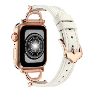 Pulsera <span class=keywords><strong>de</strong></span> Cuero para Mujer, <span class=keywords><strong>Correa</strong></span> <span class=keywords><strong>de</strong></span> Metal <span class=keywords><strong>de</strong></span> Lujo para <span class=keywords><strong>Apple</strong></span> <span class=keywords><strong>Watch</strong></span> Band Ultra 8 49mm IWatch 8 7 6 SE 5 3 41mm 45mm 40/44mm - Product Image 6