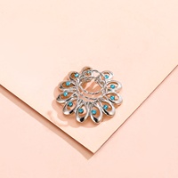 Faux mamelon rond en cristal tendance, 4 pièces, 1 paire, Faux Piercing en acier chirurgical, Faux Piercing, anneau de mamelon, bijoux du corps, sans Piercing, 316L